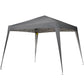 8' x 8' Pop Up Canopy, Outdoor Folding Tent, Portable Party Tent with Carrying Bag for Camping, Party, Picnic, Grey