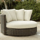 Kimora - Beige / Dark Brown - Swivel Lounge Chair With Cushion