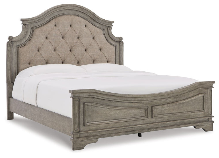 Lodenbay - King Panel Bed - Antique Gray