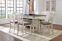 7 Pc. Table, 6 Barstools