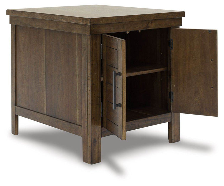 Moriville - Grayish Brown - Rectangular End Table - Forward Furniture