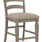 Lodenbay - Antique Gray - Upholstered Barstool (Set of 2)