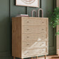 Cielden - Two-tone - Five Drawer Wide Chest