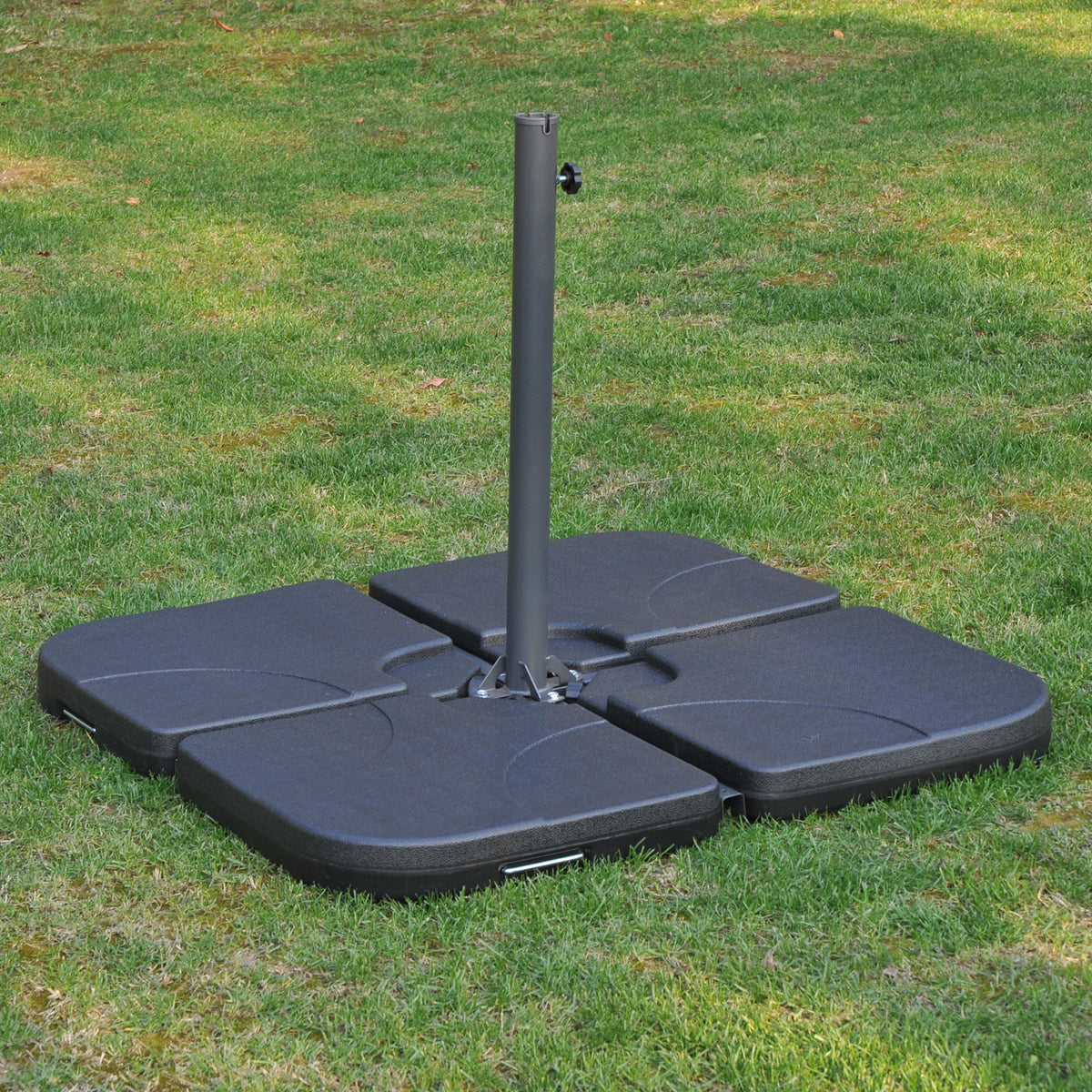 Black 4-Piece Portable Umbrella Base Weights