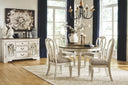 5 Pc. Table, 4 Ribbon Back Chairs