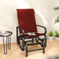 Patio Glider with Breathable Mesh Fabric, Outdoor Glider Chair, Garden Rocking Gliding Seat for Patio, Yard, Porch, Wine Red
