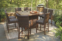 9 Pc. Table, 8 Barstools