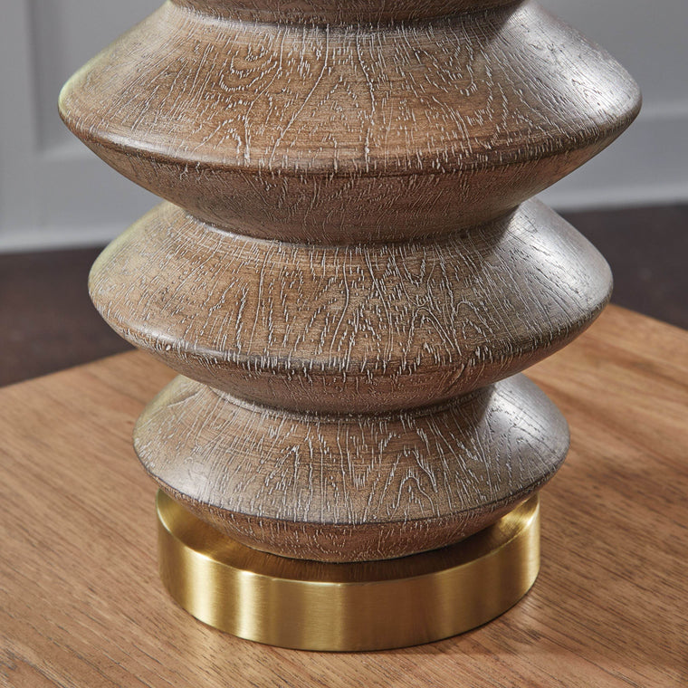 Jyllyard - Brown / Gold Finish - Poly Table Lamp - Forward Furniture