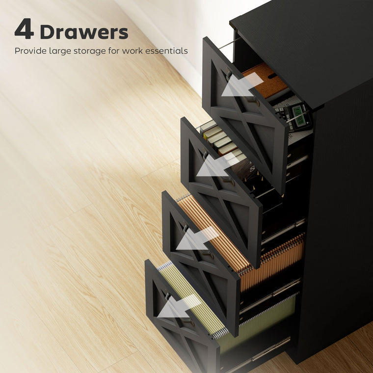4-Drawer Vertical Filing Cabinet