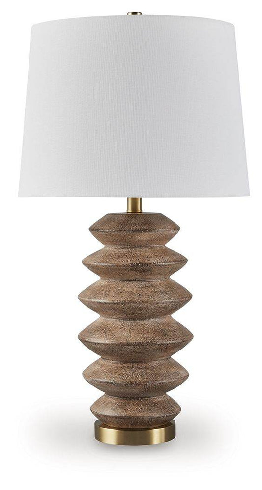 Jyllyard - Brown / Gold Finish - Poly Table Lamp - Forward Furniture