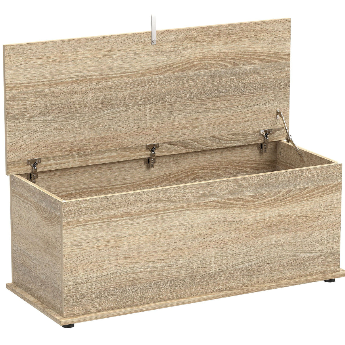 39.5" Storage Chest Bench with Flip-Top Lid - Oak