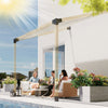 Pergola Kit, 15° Slanted Pergola Bracket Kit with 3-Way Brackets, Post Bases, Wall Mounts for 3.6