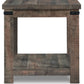 Hollum - Rustic Brown - Square End Table