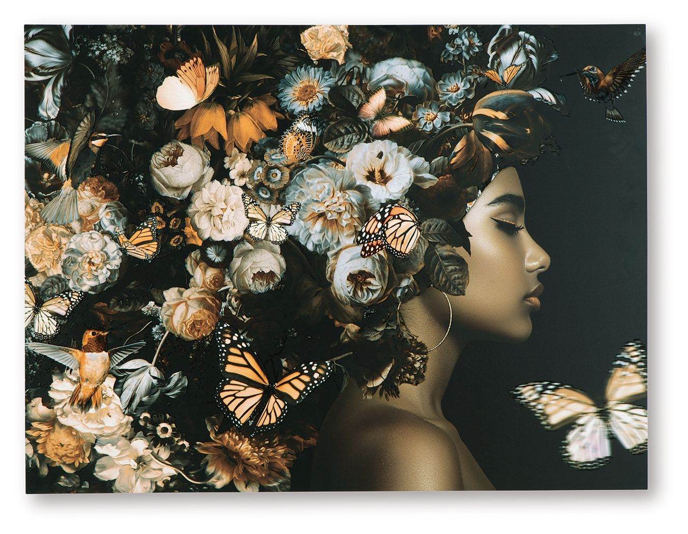 Valfer - Orange / Black / White - Wall Art - Forward Furniture