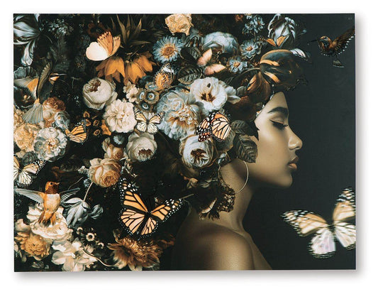 Valfer - Orange / Black / White - Wall Art - Forward Furniture