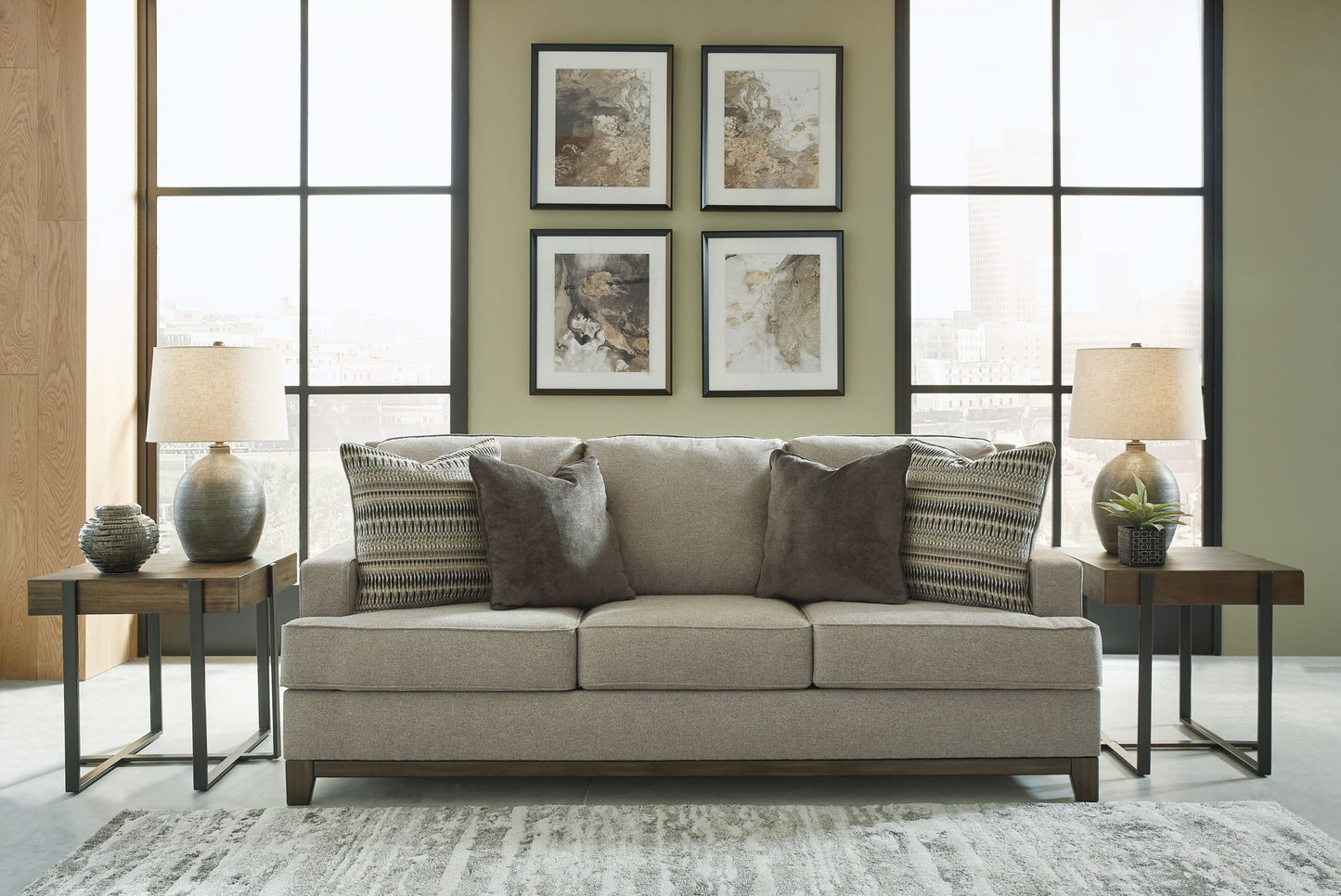Kaywood - 2 Pc. - Sofa, Loveseat - Granite