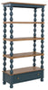 Finnworth - Bookcase - Blue / Brown