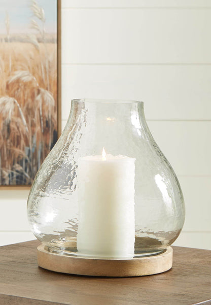Adalisen - Clear / Brown - Candle Holder - Forward Furniture