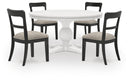 5 Pc. Table, 4 Chairs