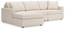 3 Pc. Sectional Sofa With LAF Corner Storage Chaise