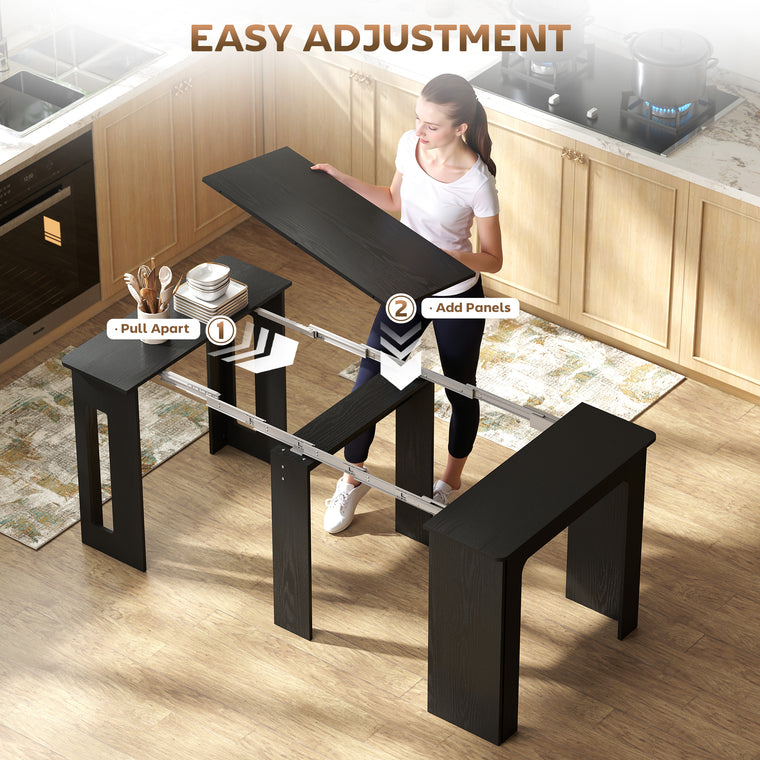 Extendable Dining Table for 6-8