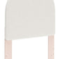 Wistenpine - Twin Upholstered Panel Headboard - Blush
