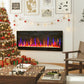 42" Thin Electric Fireplace, Freestanding, Wall Mounted Fireplace Heater with Eco Mode, Auto Switch, Remote, 1500W