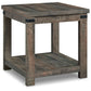 Hollum - Rustic Brown - Square End Table