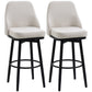 Extra Tall Swivel Bar Stools Set of 2 - Cream White