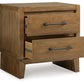 Sherbana - Light Brown - Two Drawer Night Stand