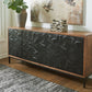 Dorannby - Black / Brown - Accent Cabinet