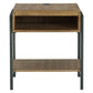 Fridley - Brown / Black - Rectangular End Table