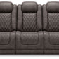 Hyllmont - Gray - Pwr Rec Sofa With Adj Headrest