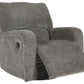 Wittlich - Dark Gray - Swivel Glider Recliner