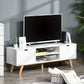 TV Stand with 2 Cabinets for TVs up to 65" - White