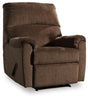 Nerviano - Zero Wall Recliner - Fabric - Chocolate