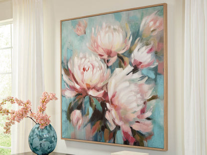 Parryville - Aqua / Pink - Wall Art - Forward Furniture