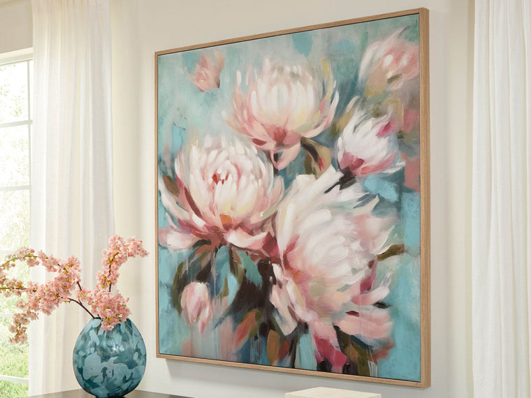 Parryville - Aqua / Pink - Wall Art - Forward Furniture