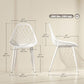 Set of 4 Modern Dining Chairs - White