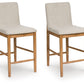 Isanti - Upholstered Barstool (Set of 2) - Light Brown