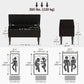 Modern Storage Bench, Ottoman with Storage and Lamb's Wool Upholstery for Living Room, Bedroom, Black