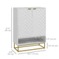 Entryway Shoe Cabinet, Shoe Storage Cabinet with Adjustable Shelf for 12 Pairs of Shoes, White