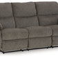 Scranto - Brindle - Reclining Sofa - Fabric