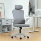 Ergonomic Office Chair, Swivel Desk Chair with Adjustable Lumbar Support, Headrest and Height, Flip-up Armrests, Grey
