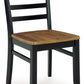 Blondon - Brown / Black - Dining Table And 4 Chairs (Set of 5)