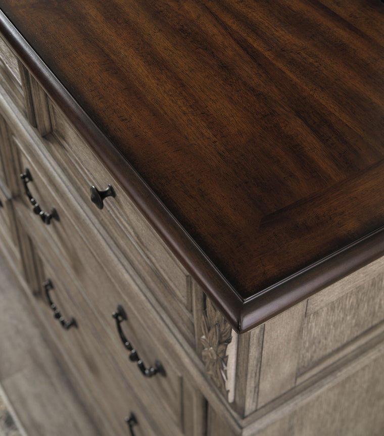 Lodenbay - Dresser, Mirror - Antique Gray