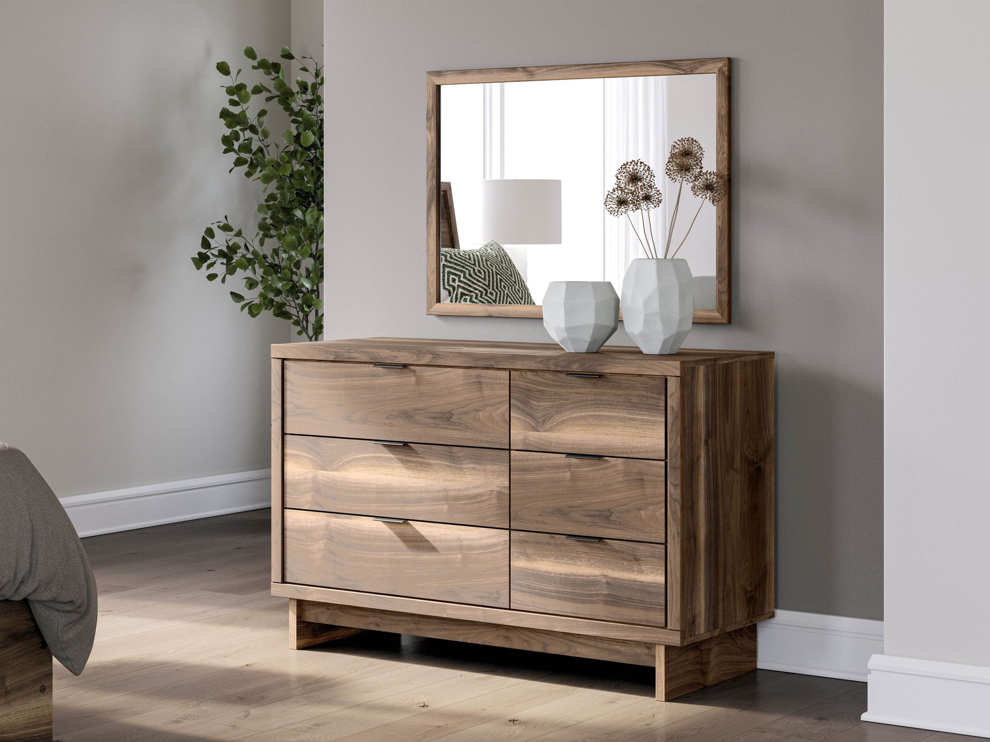 Chirason - Brown - Dresser And Mirror - Forward Furniture