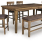 Urbinforte - Counter Height Extension Dining Table Set