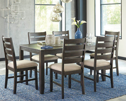 Rokane - Brown - Dining Room Table Set (Set of 7) - Forward Furniture