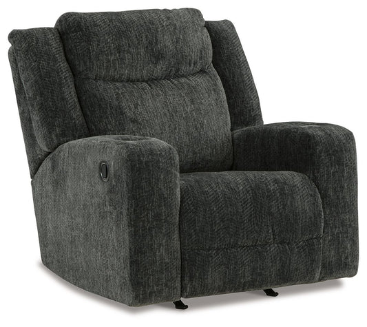 Martinglenn - Ebony - Rocker Recliner - Fabric